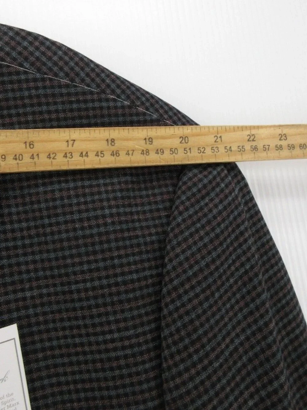 Hart Schaffner Marx Sport Coat 52 Blazer Wool Gingham Check Jacket NEW